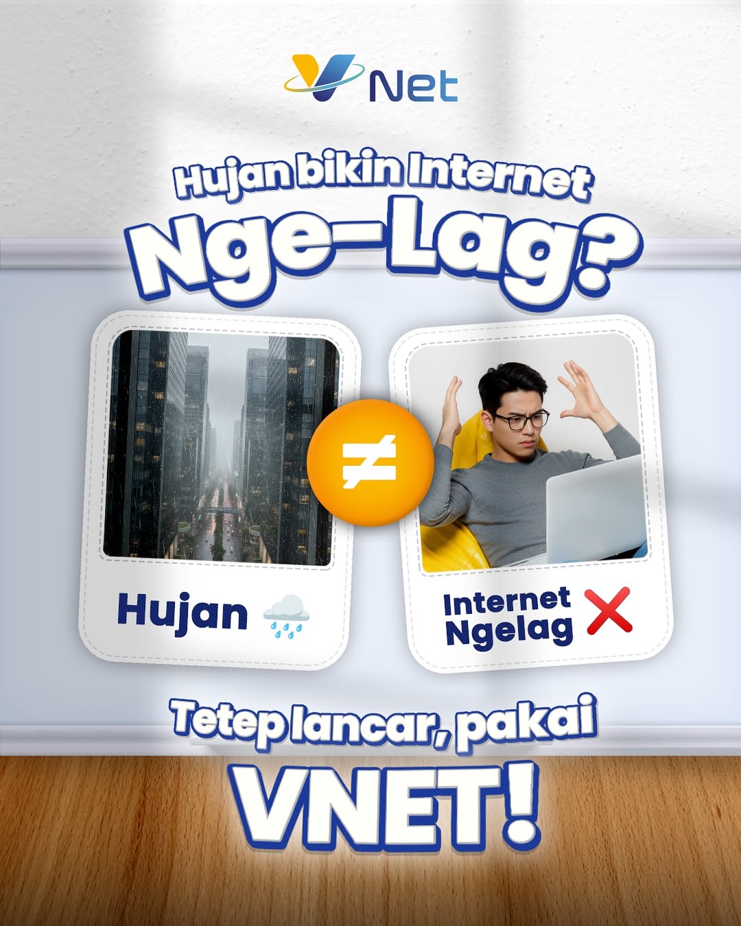 Jaringan VNET stabil di segala cuaca